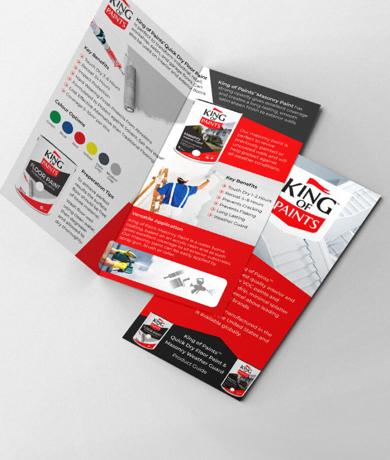 Folded leaflet design Northern Ireland