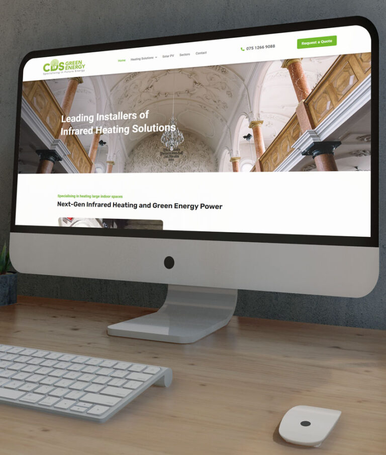 Web Design - Green Energy Installer Website Design Banbridge Northern Ireland