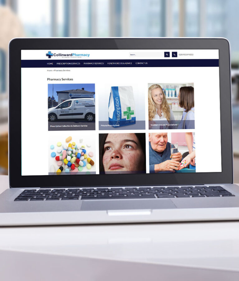 Web Design - Pharmacy Website Design Northern Ireland