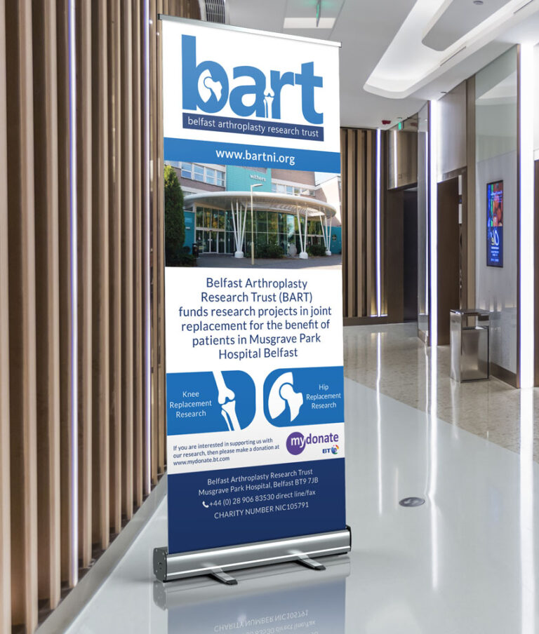 Pull up / Pop up roller banner Northern Ireland