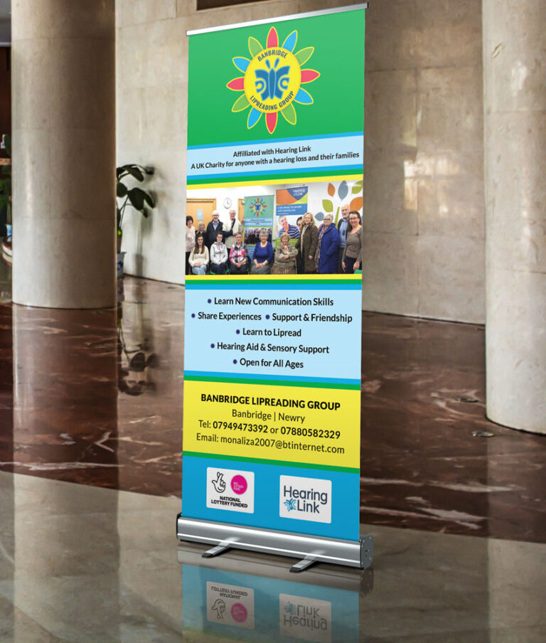 Pull-up / Pop-up roller banner Northern Ireland
