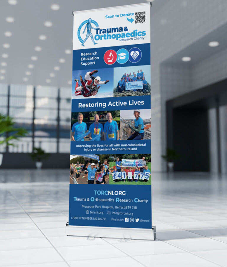 Pull up / Pop up roller banner Northern Ireland