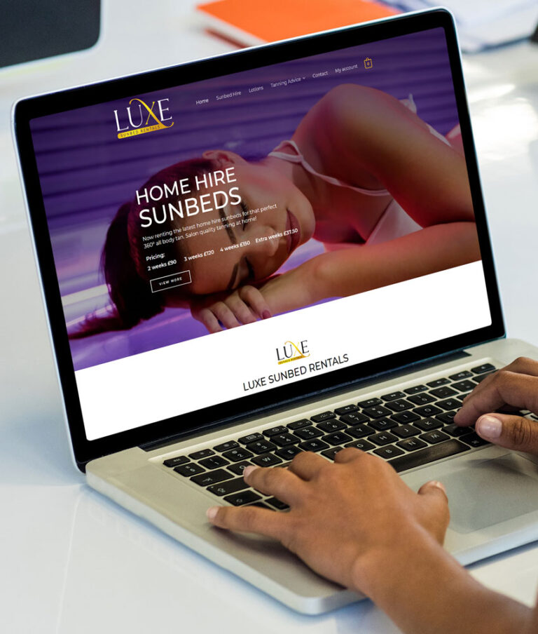 Web Design - Sunbed Hire Website Design Northern Ireland