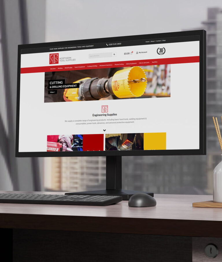 Web Design - Tool Supplier Website Design Banbridge Northern Ireland